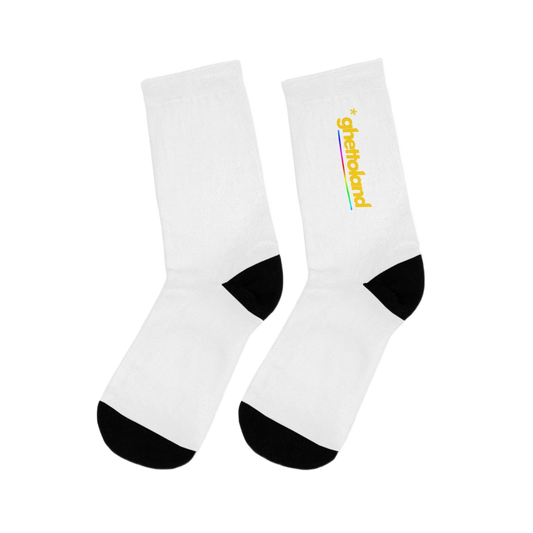 WHITE *GHETTOLAND SOCKS
