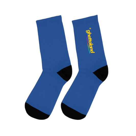 BLUE *GHETTOLAND SOCKS