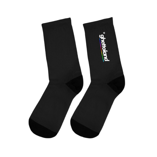 BLACK *GHETTOLAND SOCKS