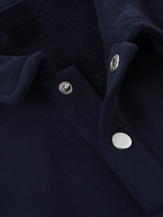 NAVY HEAVYWEIGHT OVERSIZED POLO