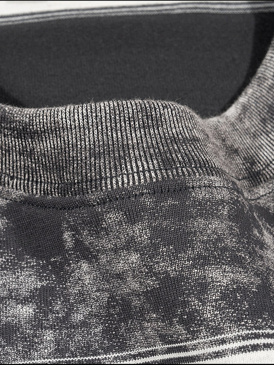 SNOW WASHED BOXY STRIPED TEE