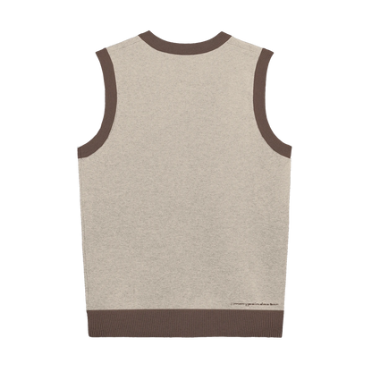 KNITTED V-NECK VEST