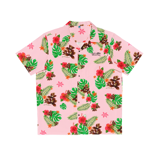 PINK JIM JAMESON HAWAIIAN SHIRT