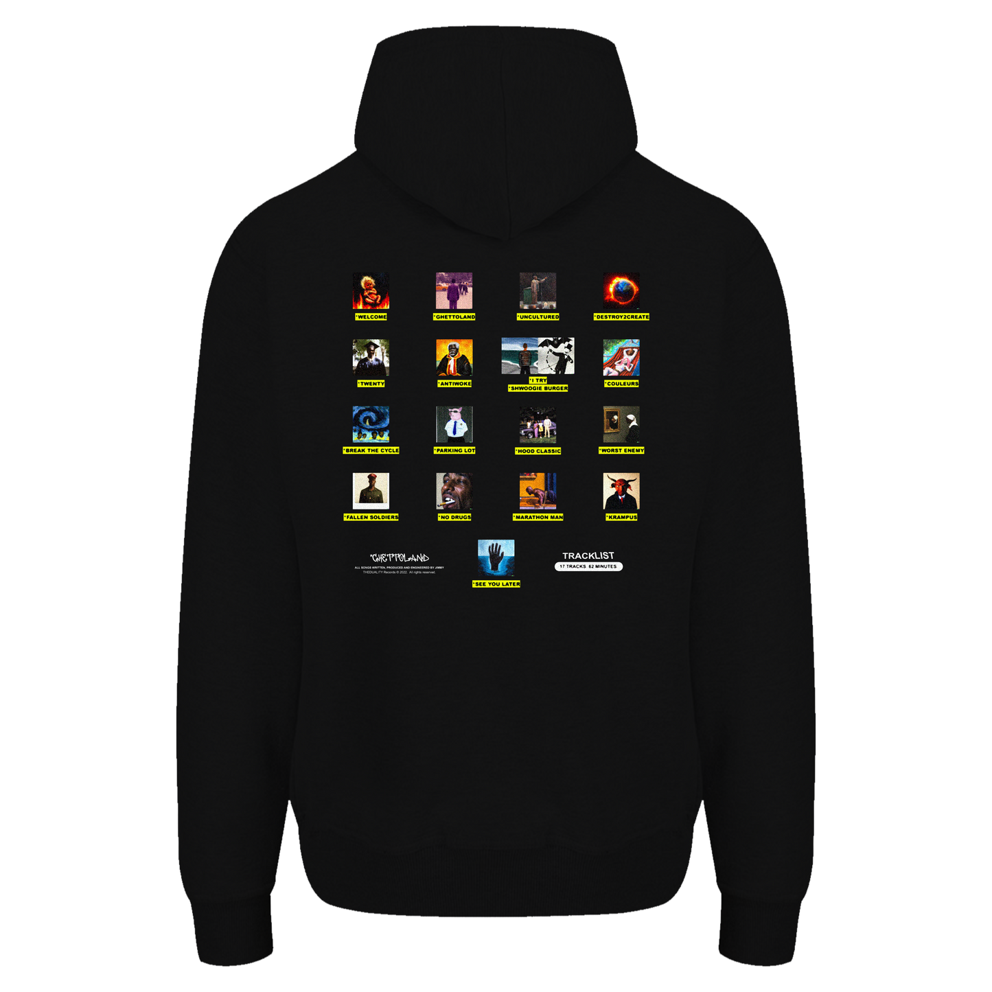 *GHETTOLAND COVER HOODIE