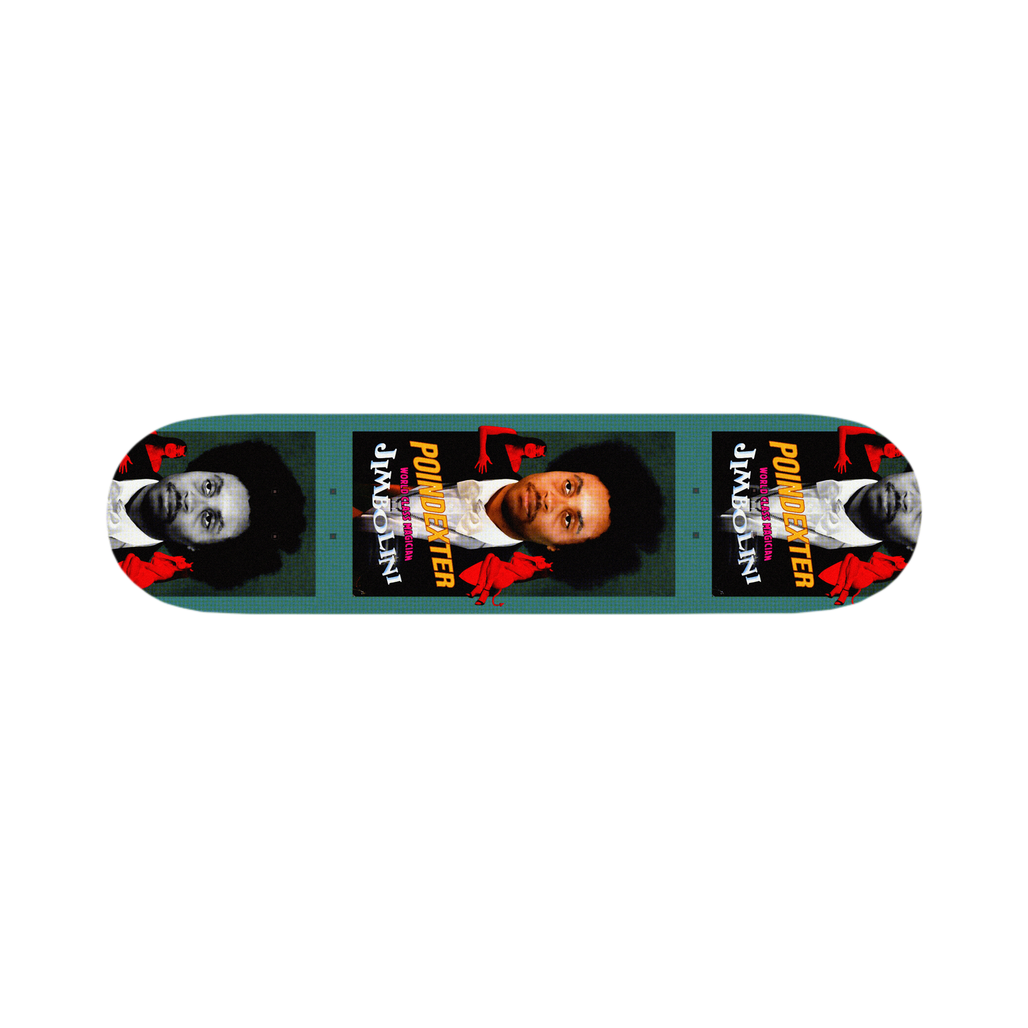 THE GREAT JIMBOLINI FLYER SKATE DECK
