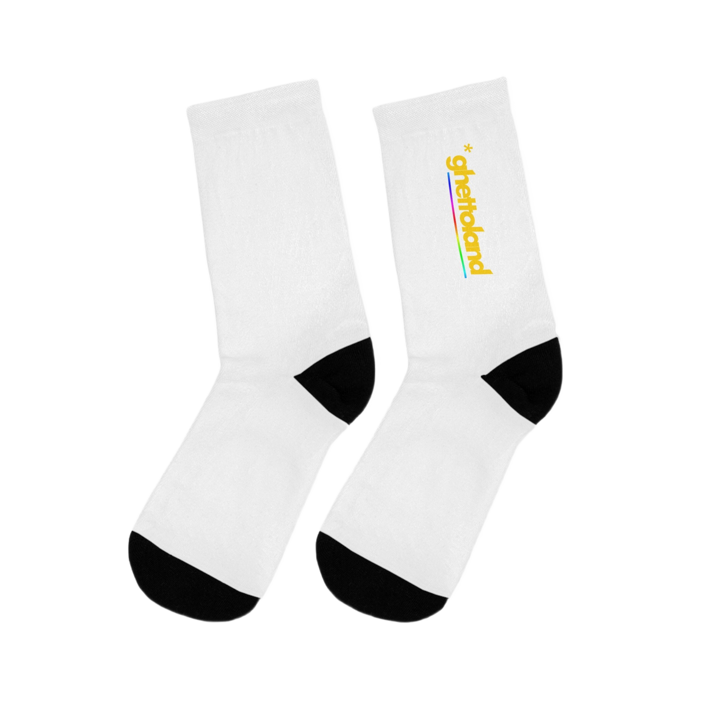 WHITE *GHETTOLAND SOCKS