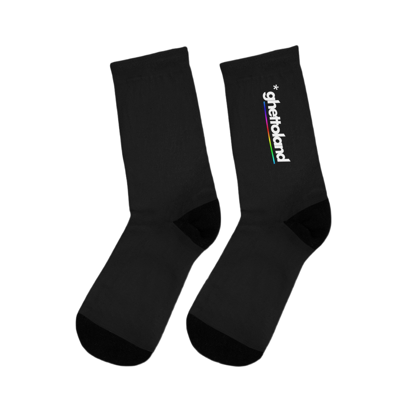 BLACK *GHETTOLAND SOCKS