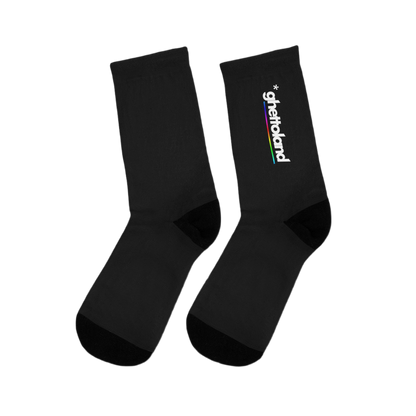 BLACK *GHETTOLAND SOCKS