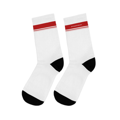 RED STRIPED SOCKS