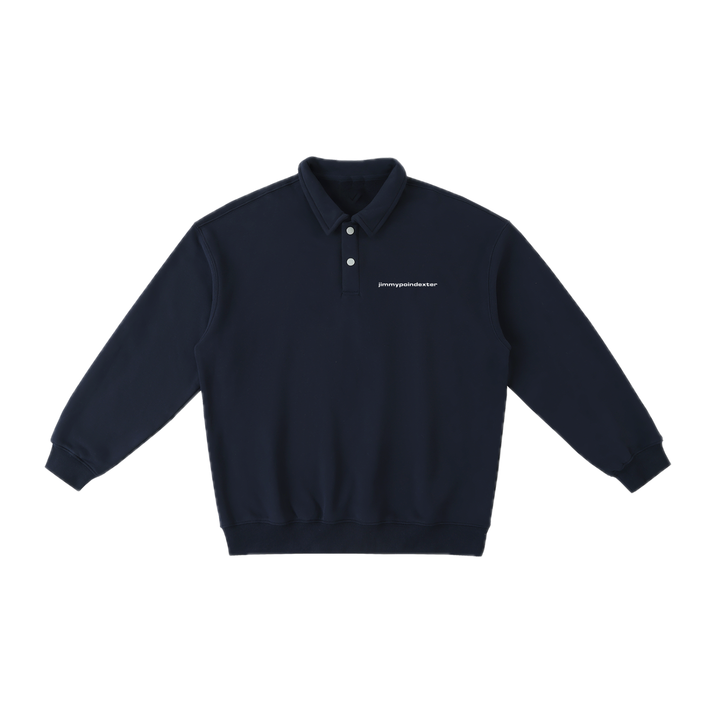 NAVY HEAVYWEIGHT OVERSIZED POLO