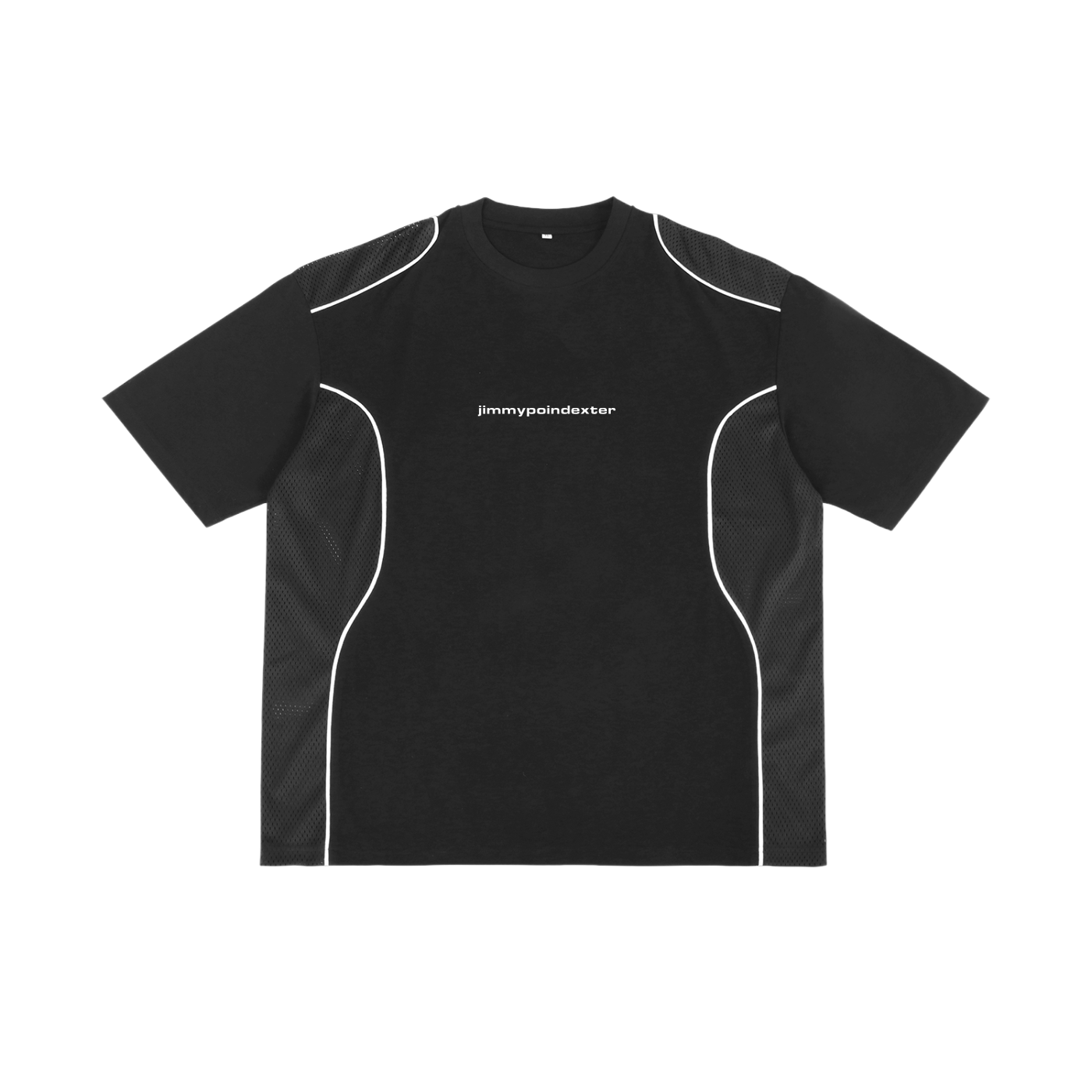 PIPED PANEL TWO-TONE TEE