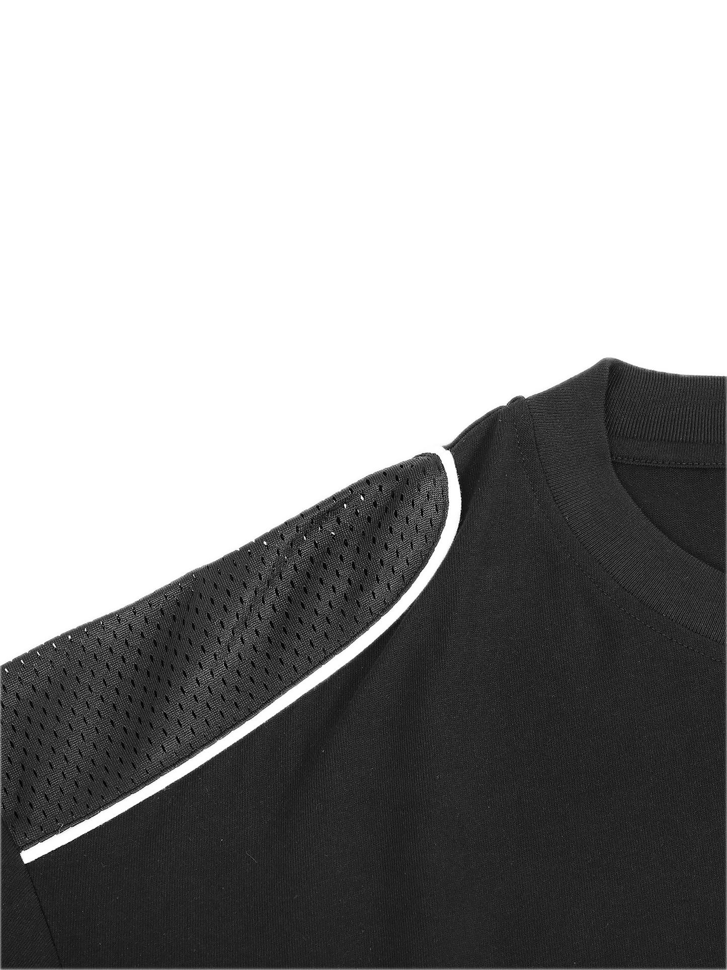 PIPED PANEL TWO-TONE TEE