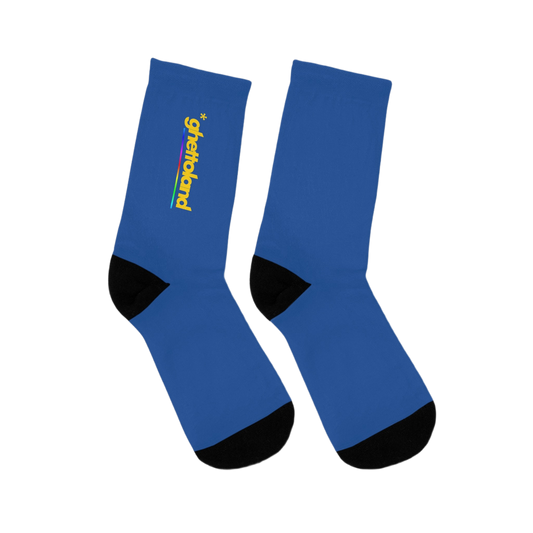 BLUE *GHETTOLAND SOCKS