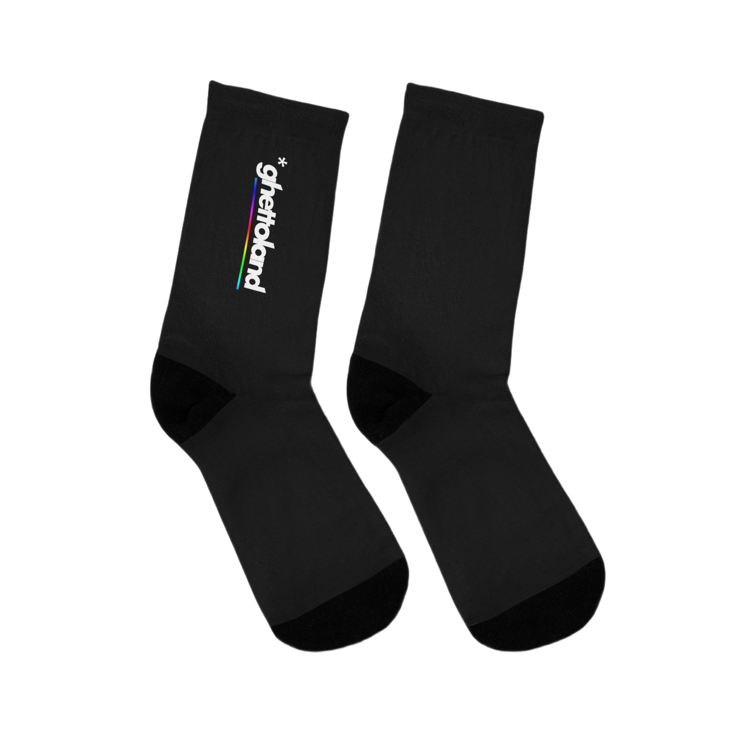 BLACK *GHETTOLAND SOCKS