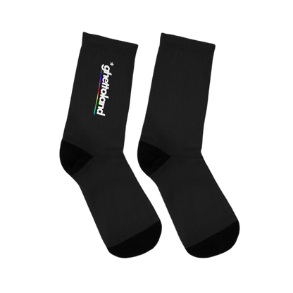 BLACK *GHETTOLAND SOCKS