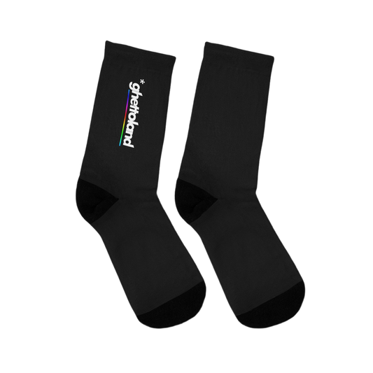 BLACK *GHETTOLAND SOCKS