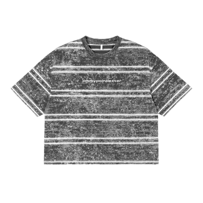 SNOW WASHED BOXY STRIPED TEE