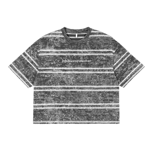 SNOW WASHED BOXY STRIPED TEE