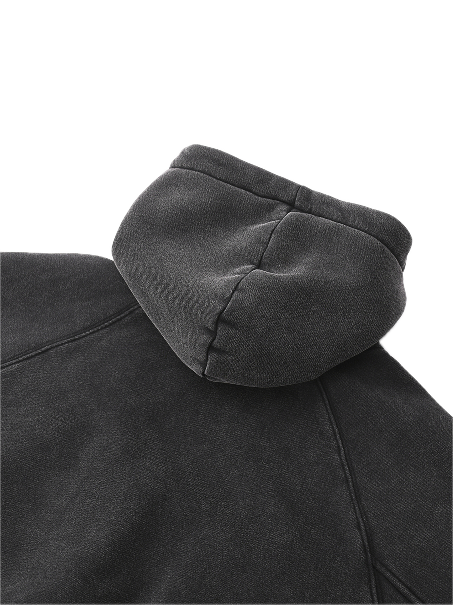 SNOW WASHED CROPPED HOODIE
