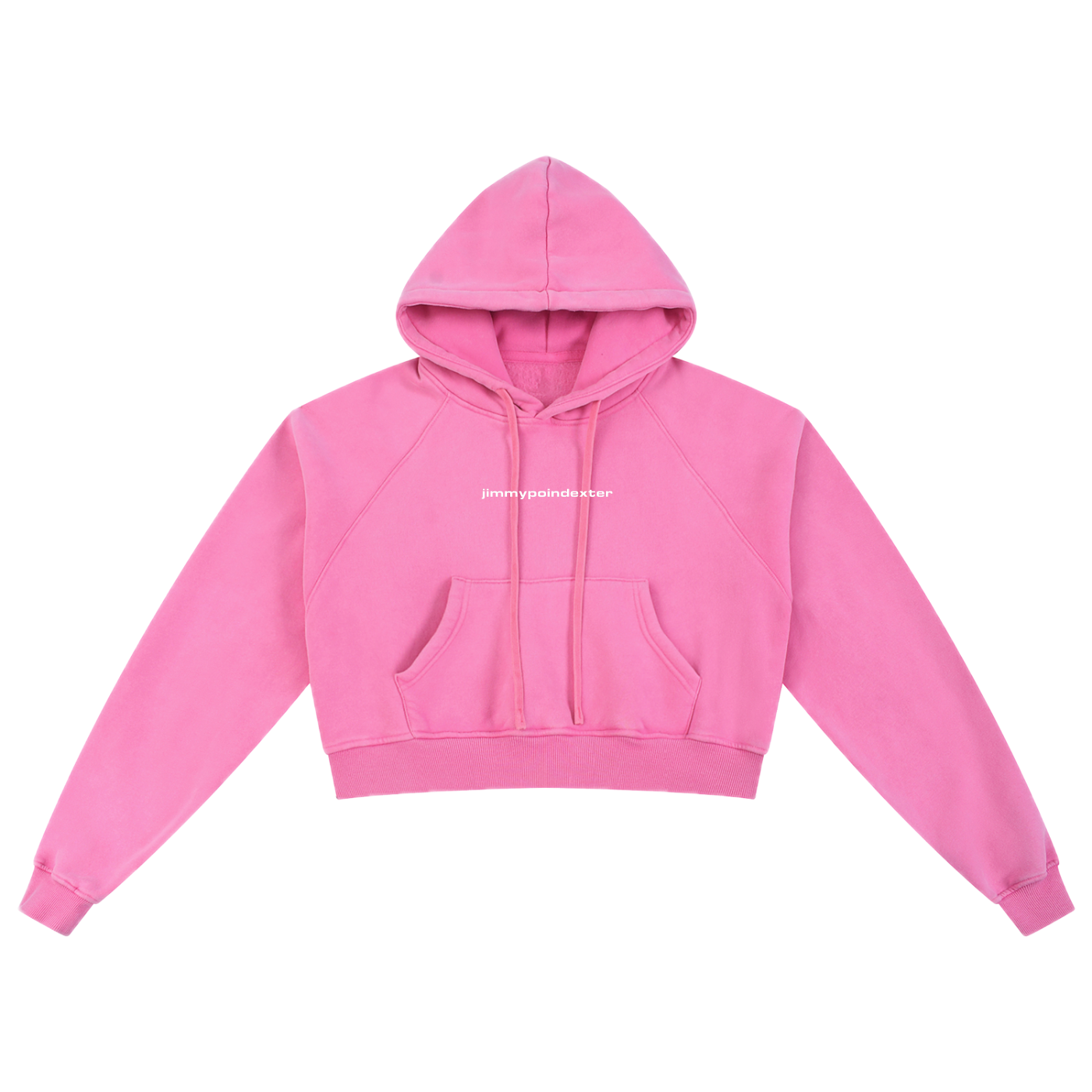 SNOW WASHED CROPPED HOODIE