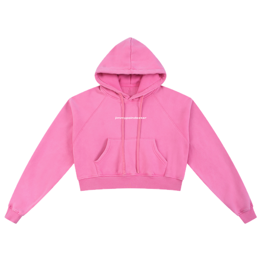SNOW WASHED CROPPED HOODIE