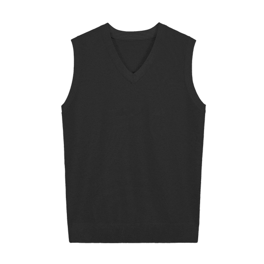 KNITTED V-NECK VEST