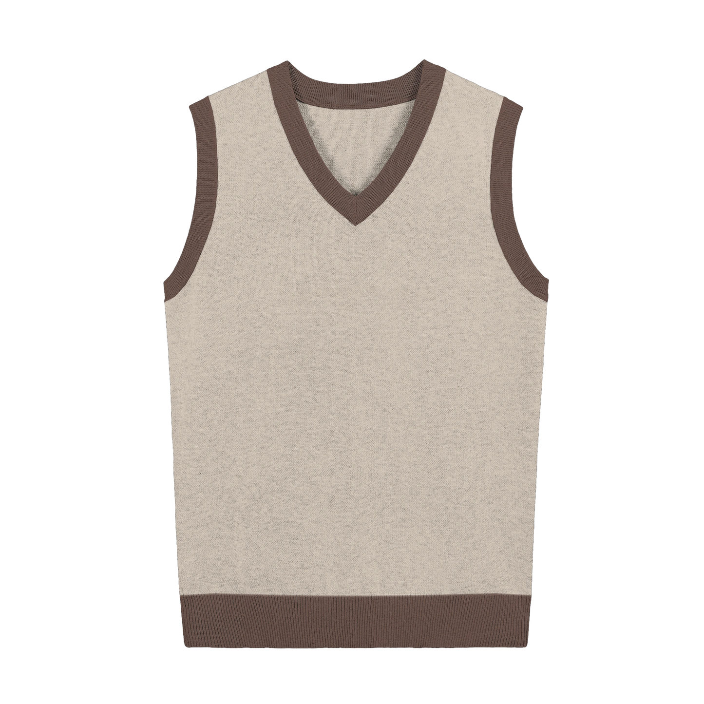KNITTED V-NECK VEST