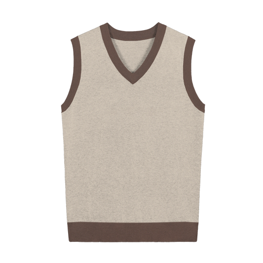KNITTED V-NECK VEST