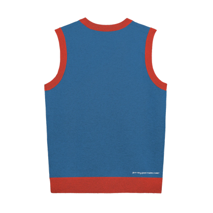 KNITTED V-NECK VEST
