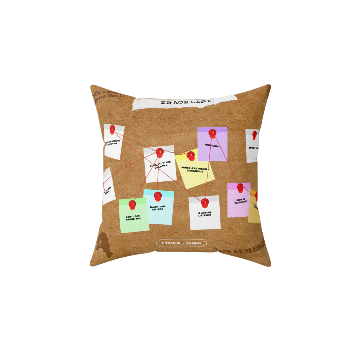 DON'T LOOK BEHIND YOU. COVER PILLOW